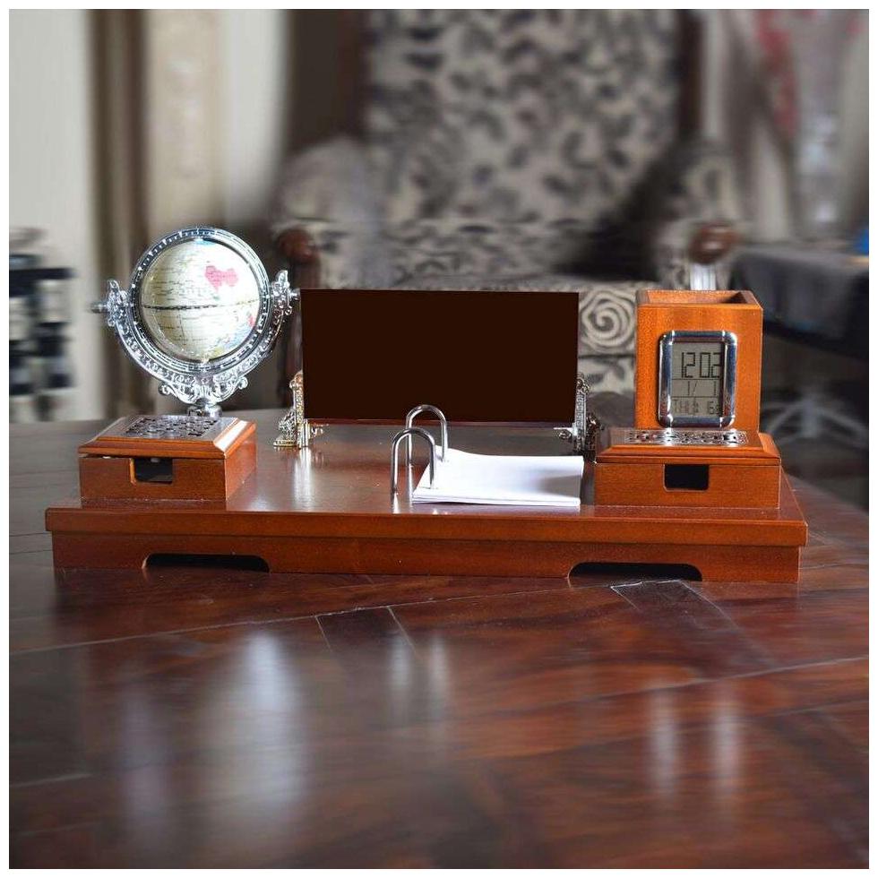 

Saiitems Executive Desk Set with Time