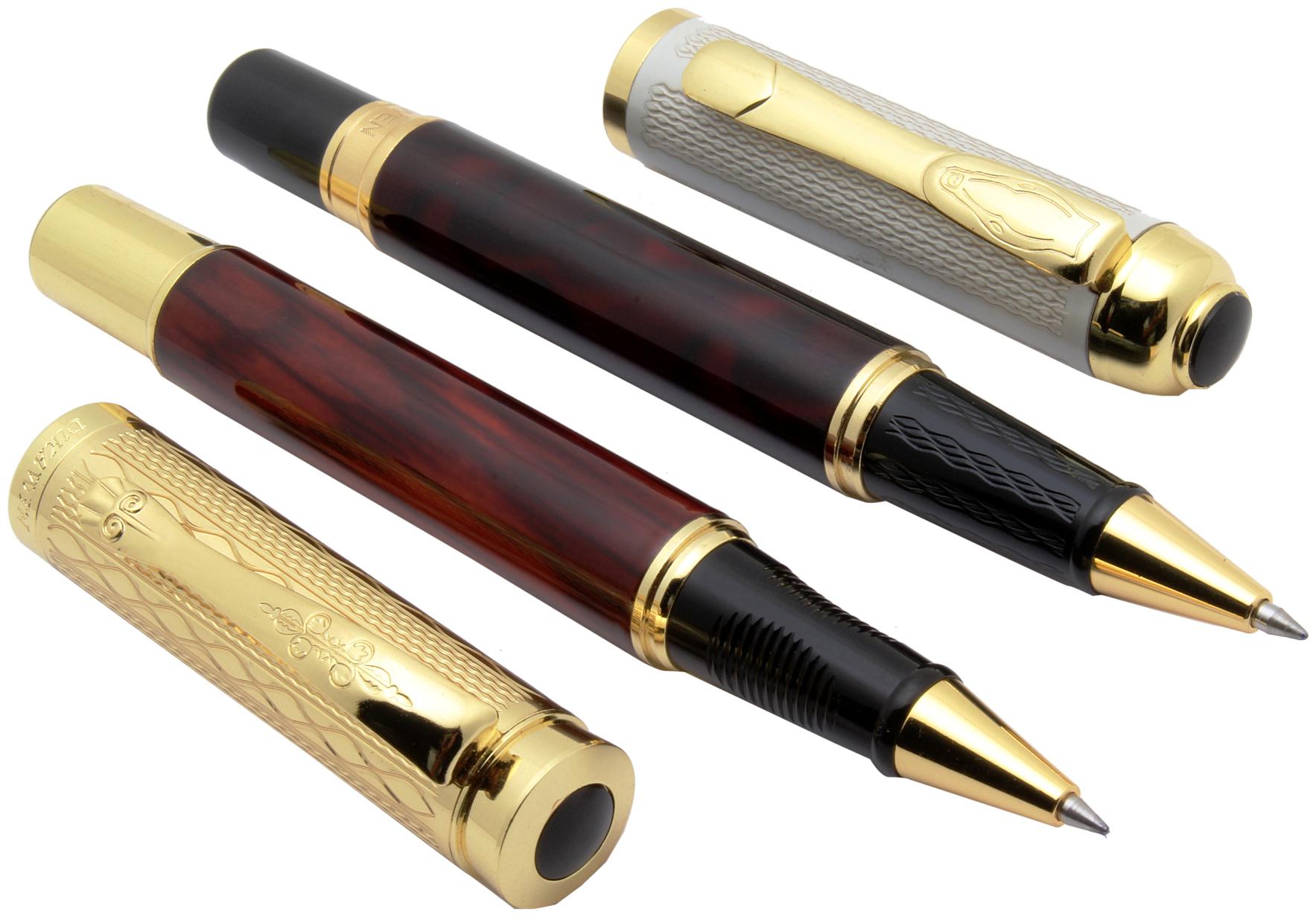 

SRPC Set Of 2 - Royal Marbled Designer Roller Ball Pens Special Gift