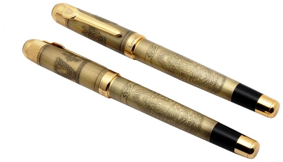 

SRPC Set of 2 - Dancing Lord Ganesh Shree Balaji Special Edition Roller Ball Pen Gift Set