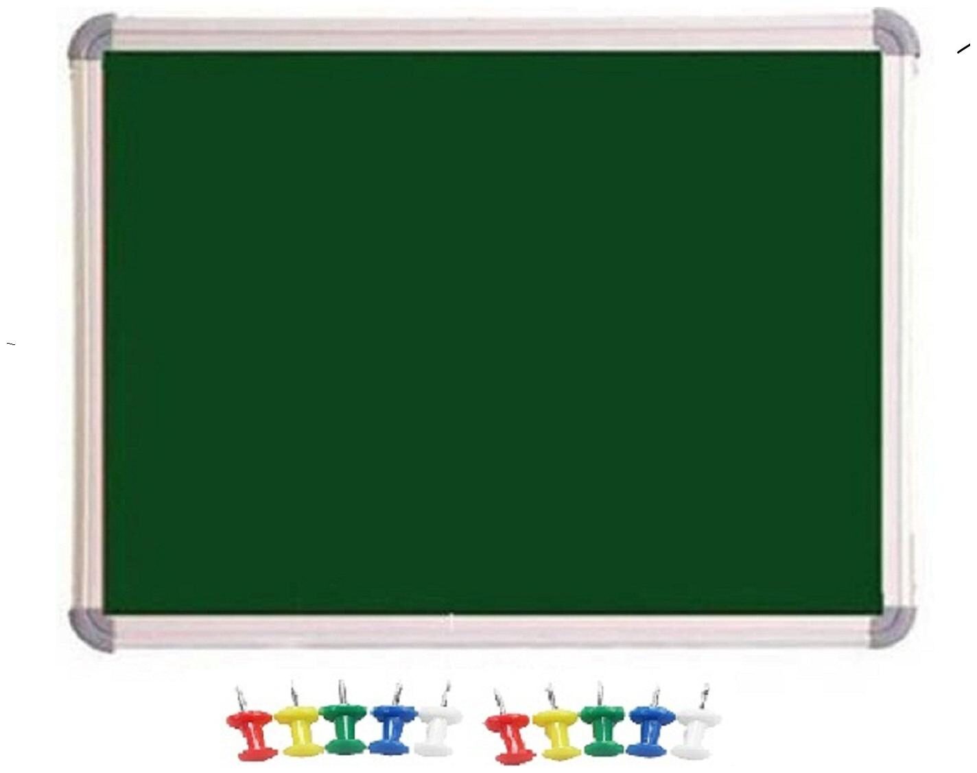 

SHARRY DESIGNS Notice board Whiteboard Green Nova 1 5 foot x 2 feet (10 board Pins) Combo