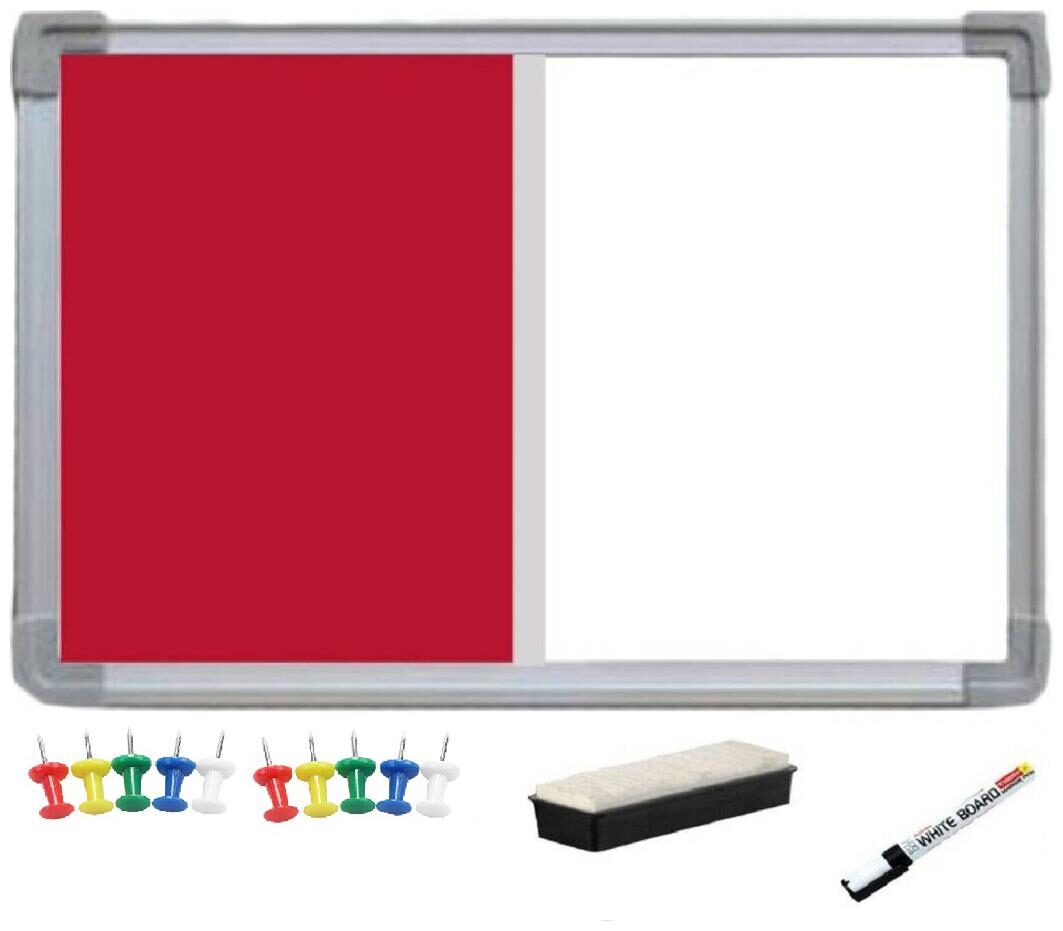 

SHARRY DESIGNS Notice or Bulletin Board or Soft or Pin-up board White Classic 2 foot x 1 5 foot (10 board Pins)
