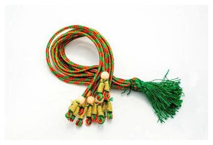 

SIJCM Necklace Back Rope Colorful (Red Green) dori for Silk Thread Jewellery Making Pack of 12Pcs
