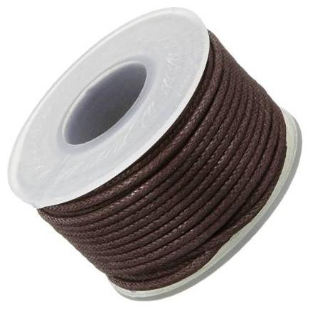 

SIJCM Sparkle Jewellery Making 1 MM Dark Brown Cotton Wax Cord 500 Mtr