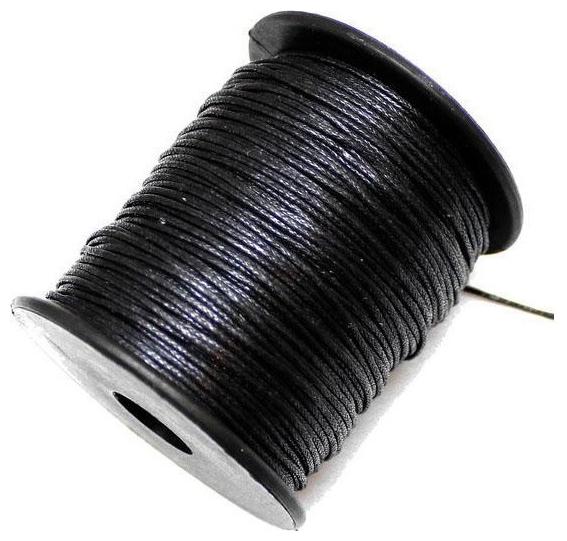 

SIJCM Sparkle Black cotton wax cord-0 5MM-001