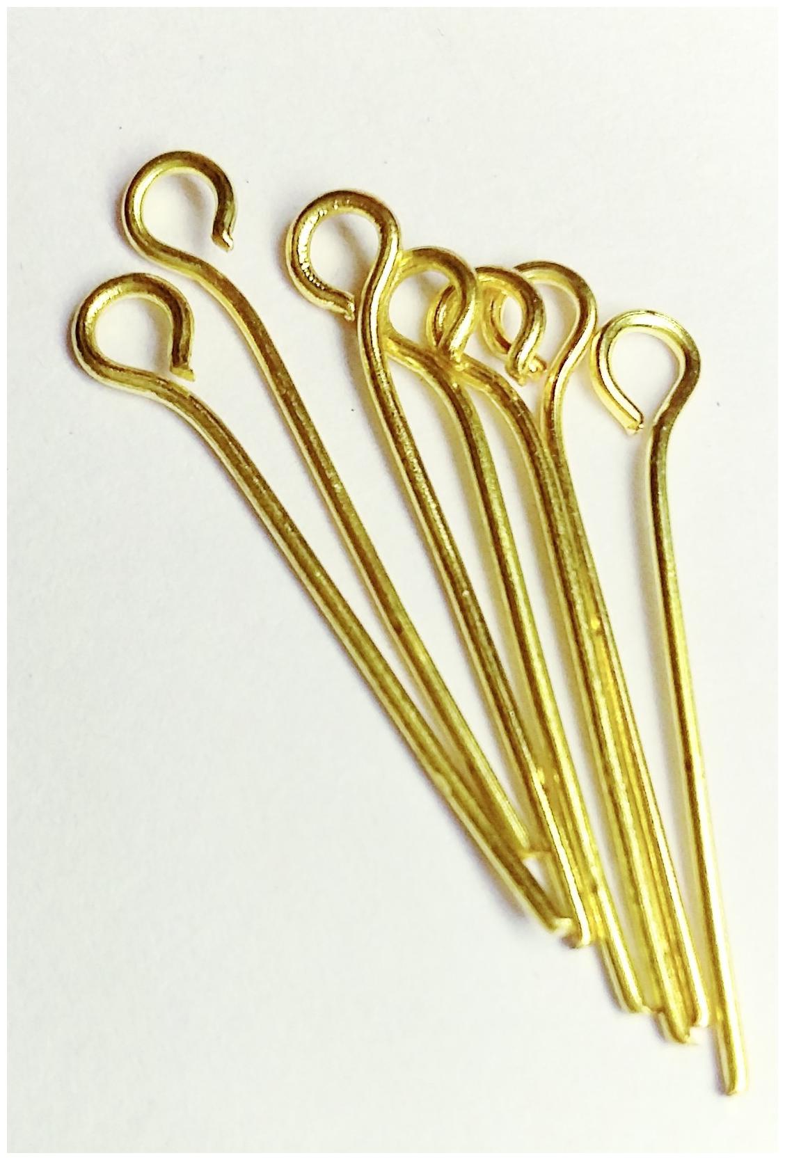 

SIJCM Sparkle Brass EYE PIN-22 guage-17MM-001