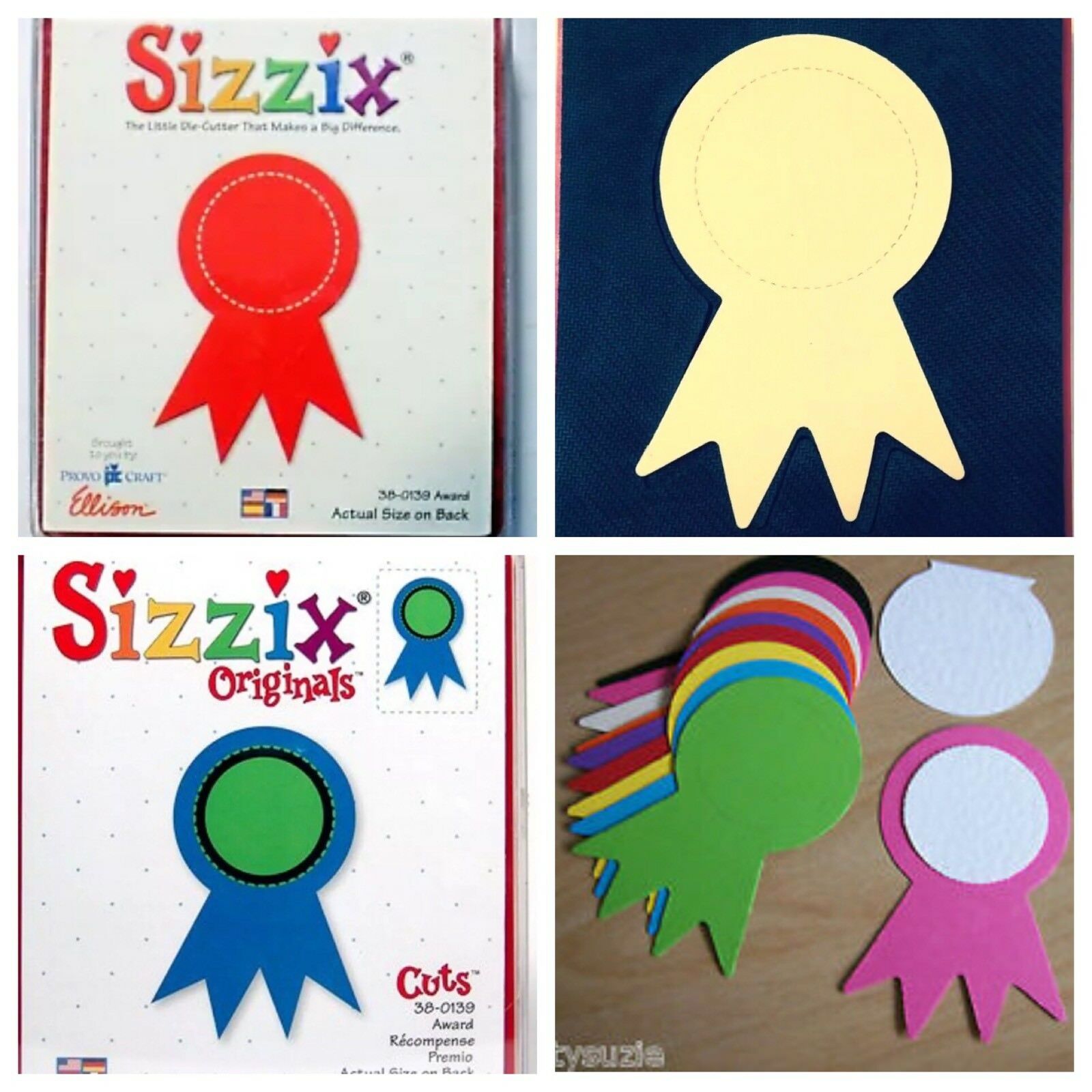 

Sizzix Die Award Medal Scrapbooking Diecut Crafts Card-making Big Kick Big Shot