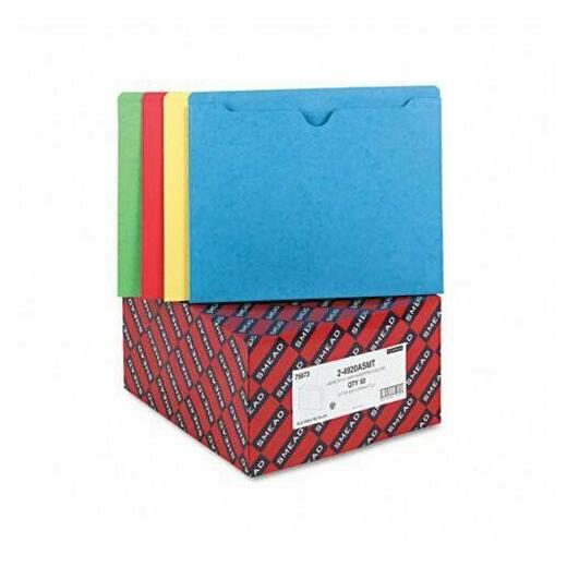 

Smead 75673 Assortment Colored File Jackets - Letter - 8 50 X 11 - 2