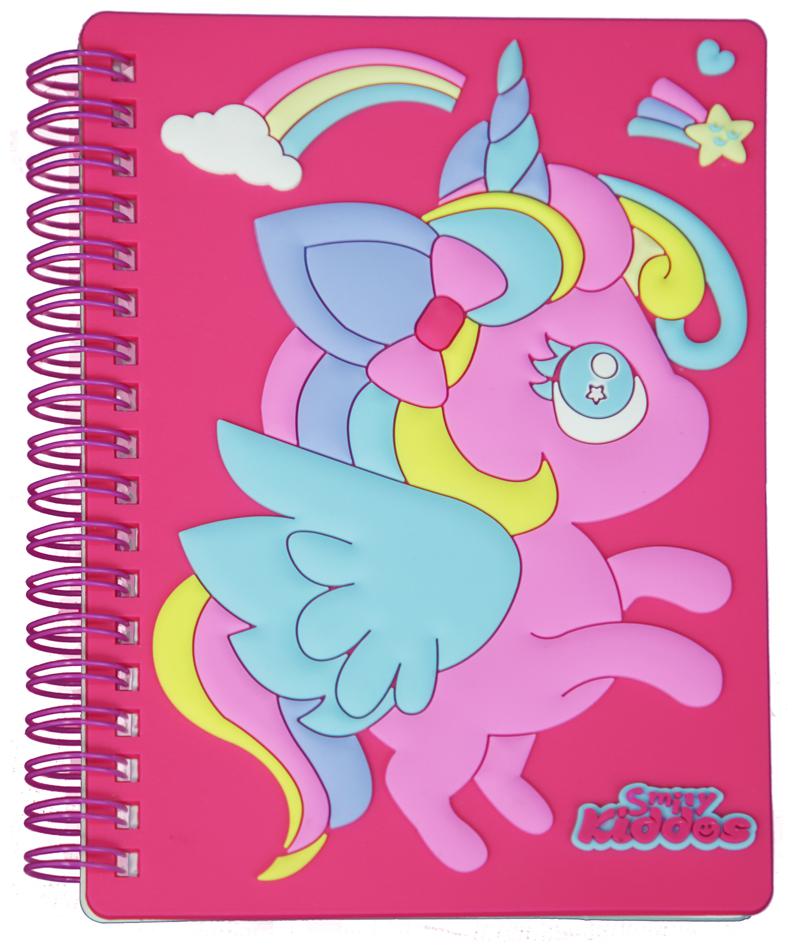 

Smily Spiral Unicorn Notebook (pink)