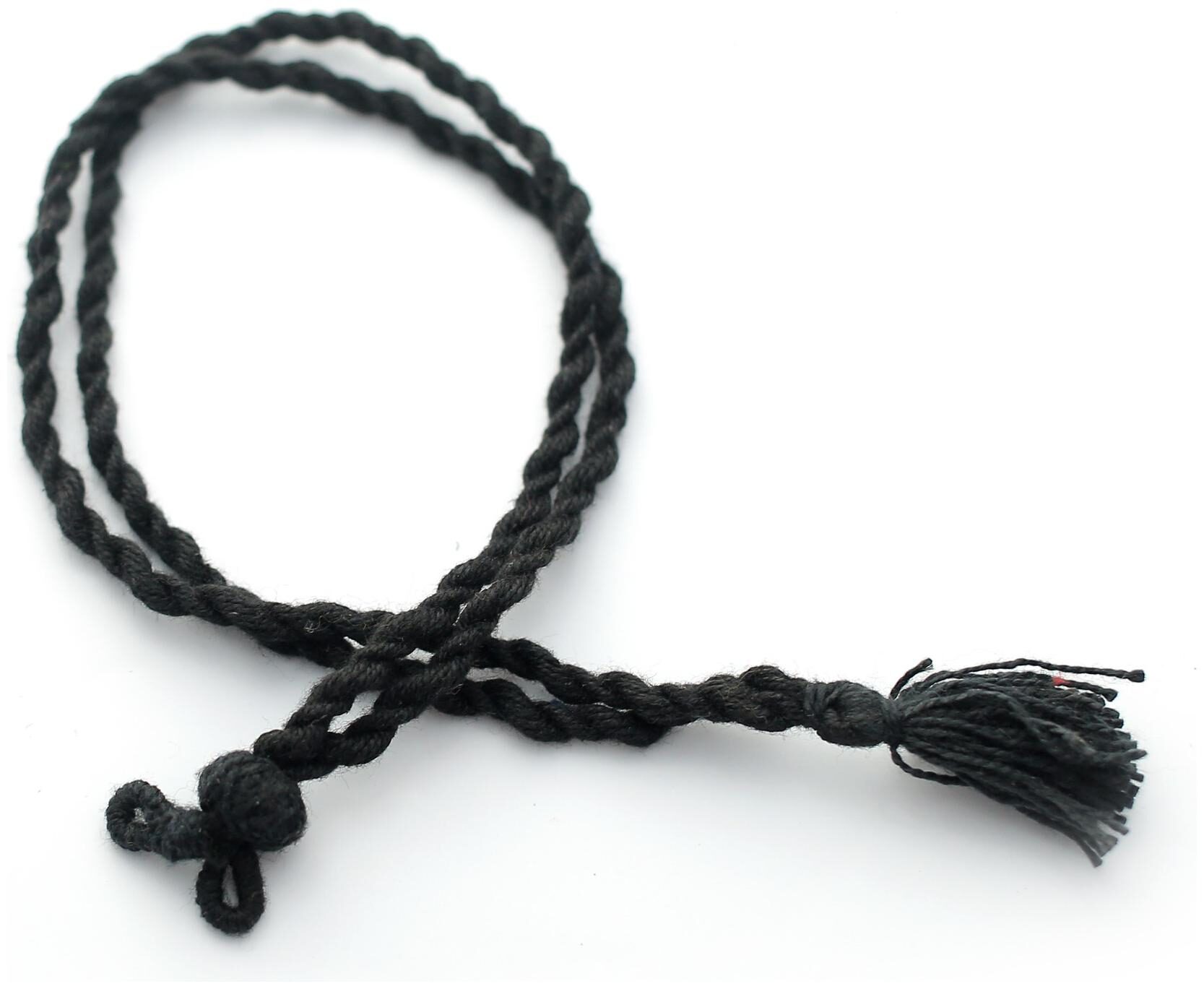 

Sparkle Handmade Jewellery Necklace Making Adjustable Cotton Dori Cord Back Rope Black Color Pack of 10