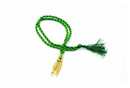 

Sparkle Necklace Back Rope Colorful (Green) Almost Match with Any Jewellery- Dori for Silk Thread Jewellery Terracotta Jewellery Quilling-Pack of 12Pcs