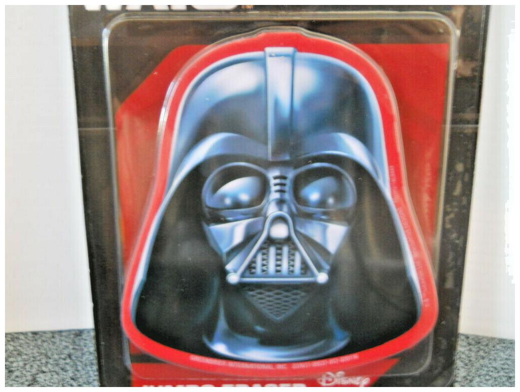 

Star Wars Jumbo Eraser Darth Vader By Disney New Ages 4 4 5 H and 3 5 W