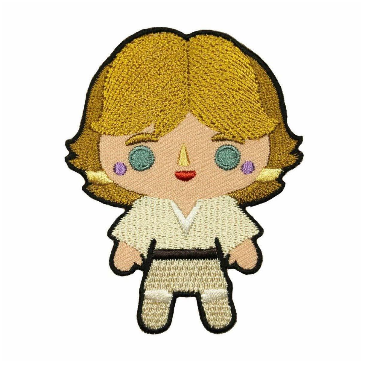 

Star Wars The Phantom Menace Luke Skywalker Emoji Logo Iron on Patch Licensed