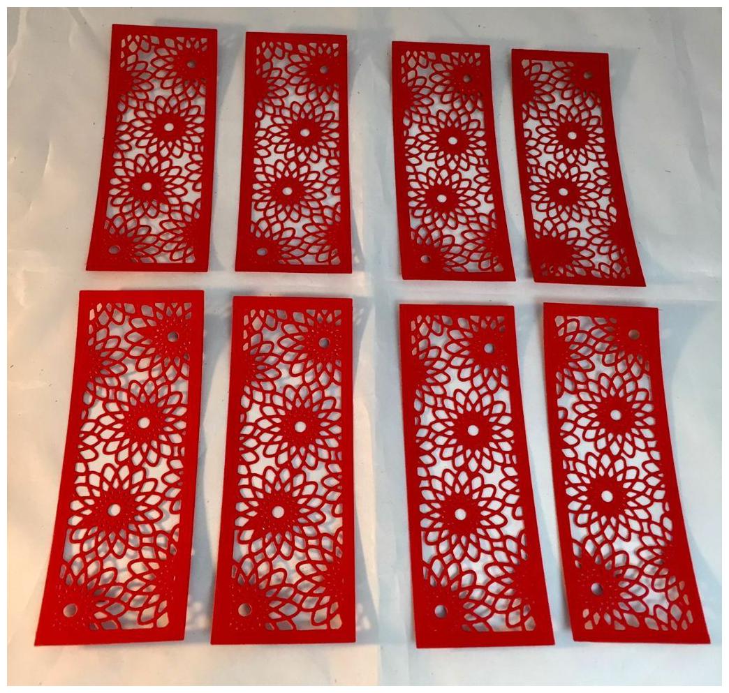 

Stephanie Barnard Flower Half Card Panel Red Cardstock 8 Pieces