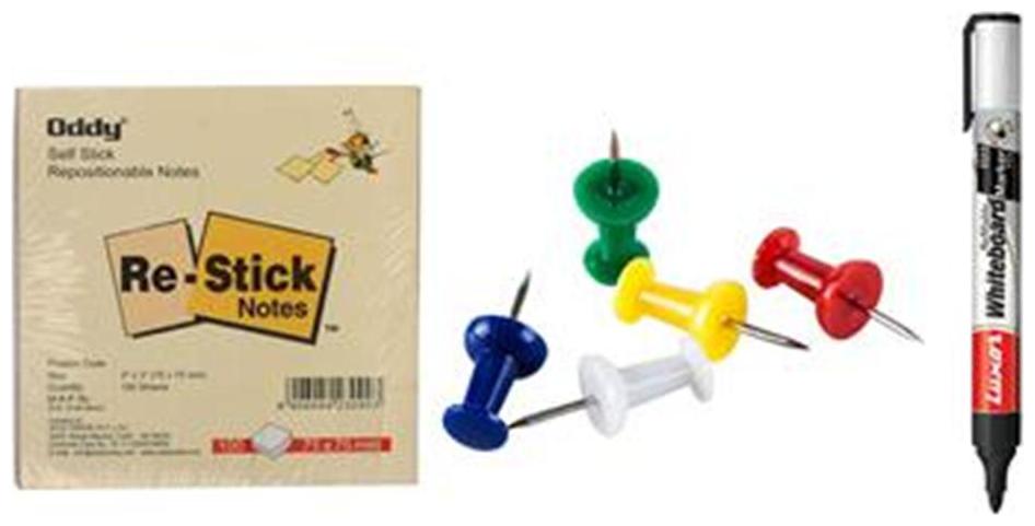 

Sticky Notepad With 50 Board pins Marker
