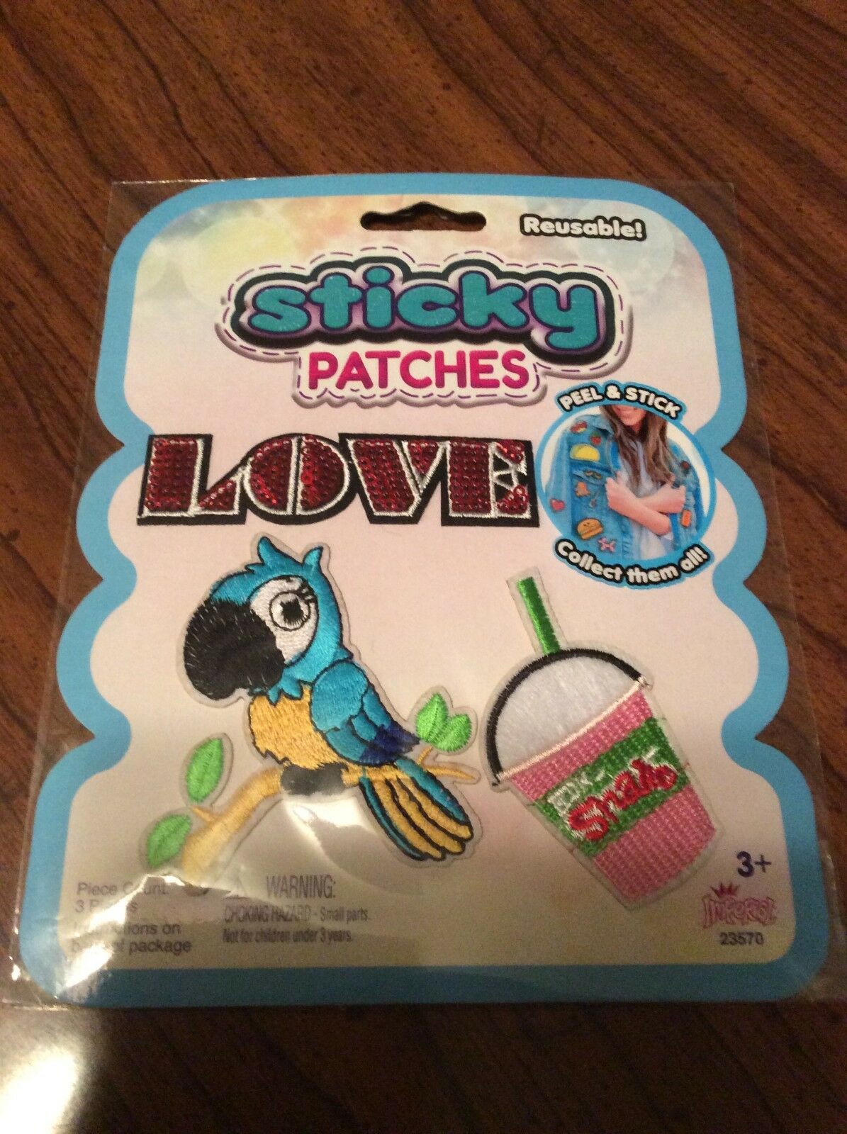 

STICKY PATCHES Reusable peel stick patch - LOVE TOUCAN SHAKE -