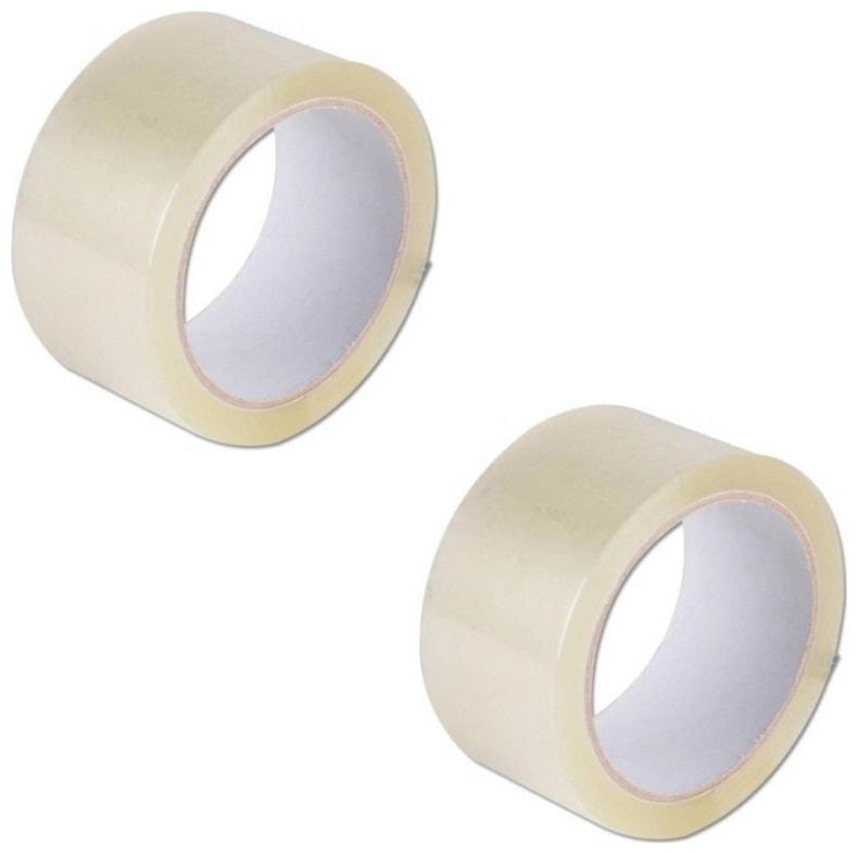 

Stylewell Pack Of 2 pc (3inch x 200m )Handheld Single Sided Self Adhesive Transparent Packaging Cello Tape (Transparent)
