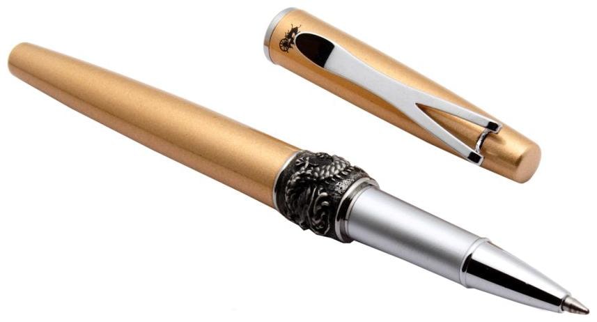 

Stylish Oriental Dragon Roller ball Pen With Stylish Chrome Clip - Campaign Gold