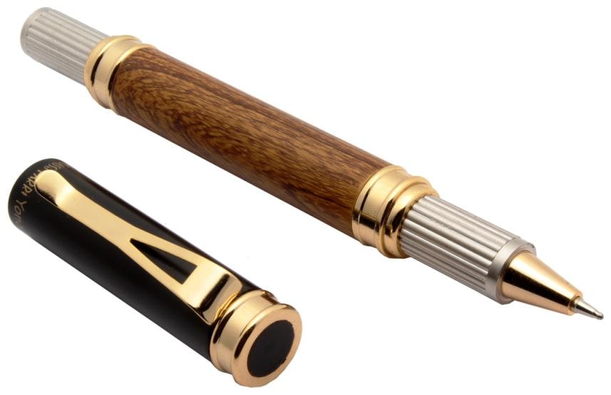 

Stylish Picasso Parri Dark Wood Roller Ball Pen Metal Body Designer New