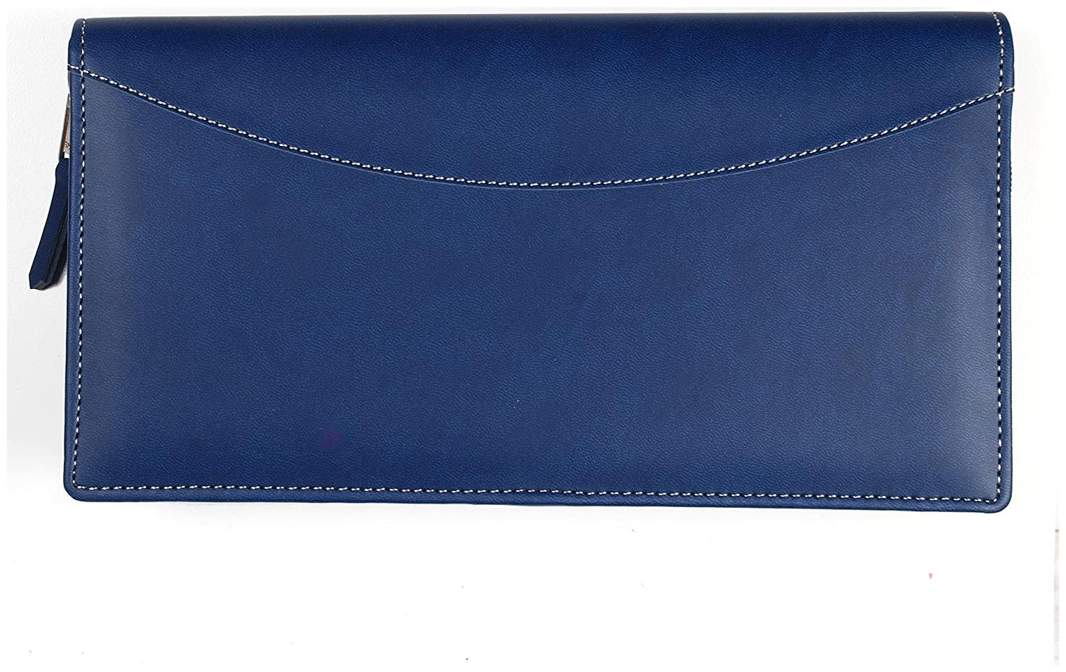 

Sukeshcraft Cheque Book Holder for 100 Cheque Leaf Passbook 2 Card Pockets