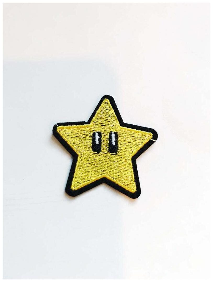 

Super Star Super Mario Brothers Iron Patches Nintendo Appliqu Sew On Video Game