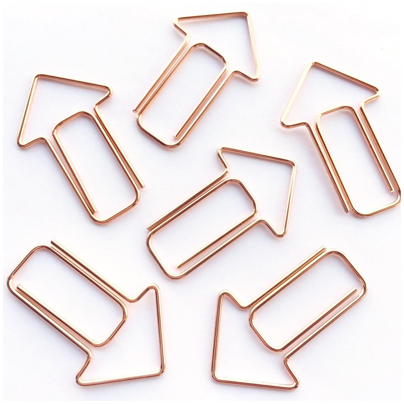 

Supple Room Arrow Paper Clips Rose Gold Set of 8