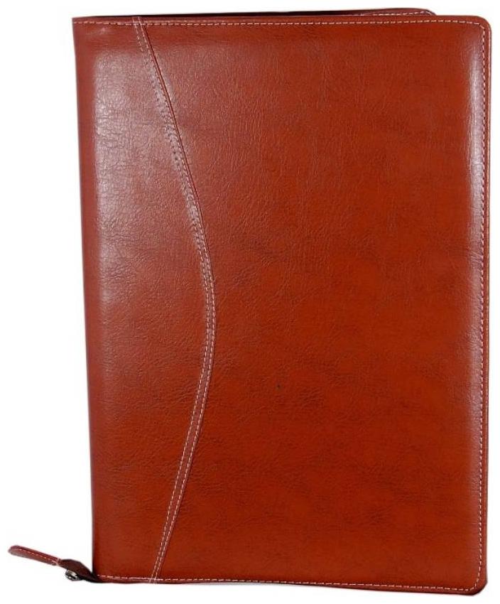 

TEP Faux Leather Executive File Folder Tan Color (Set Of 1 Brown)