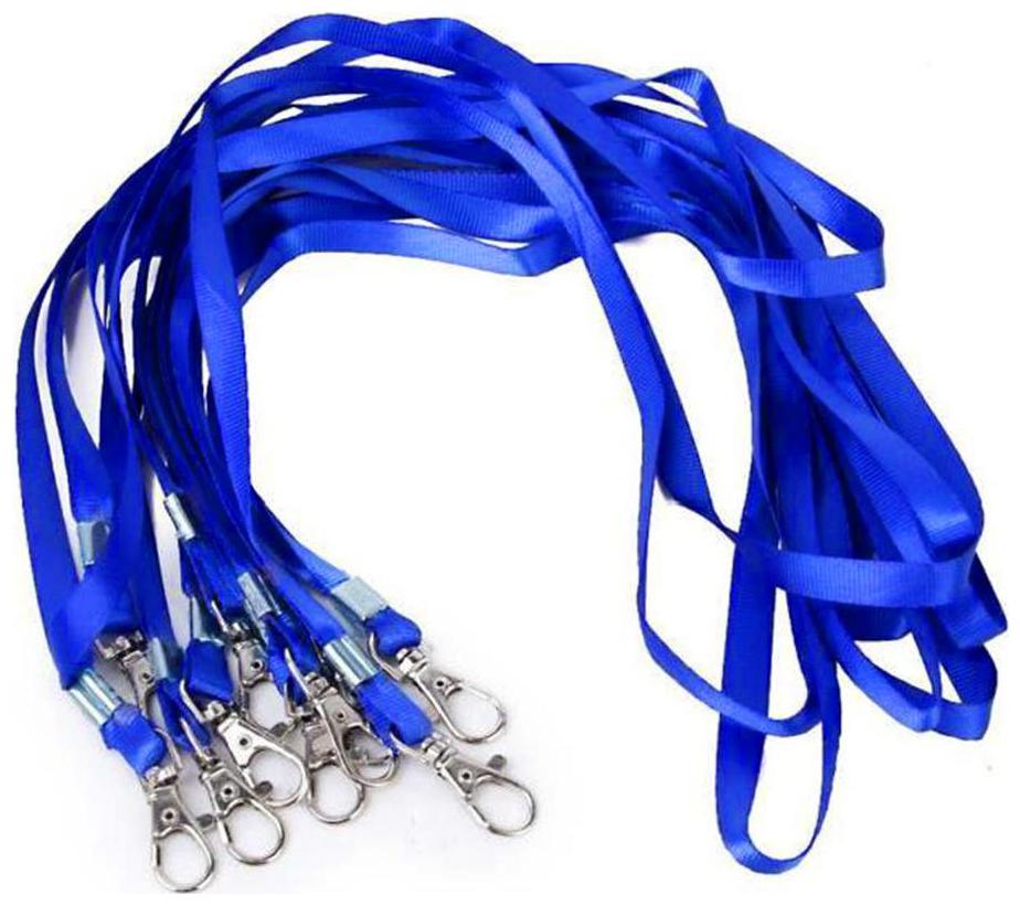 

TEP Lanyard ID Card Badge Neck Strap Holder Blue ( Set of 50)