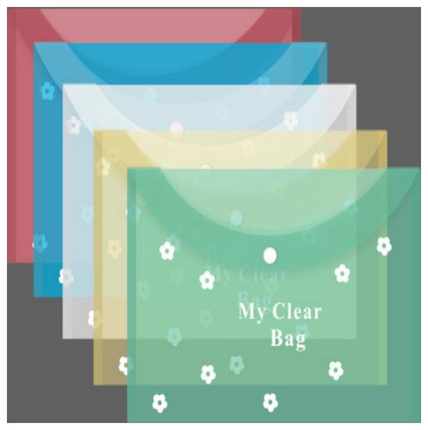 

TEP My Clear Bag Flower Pack of 5