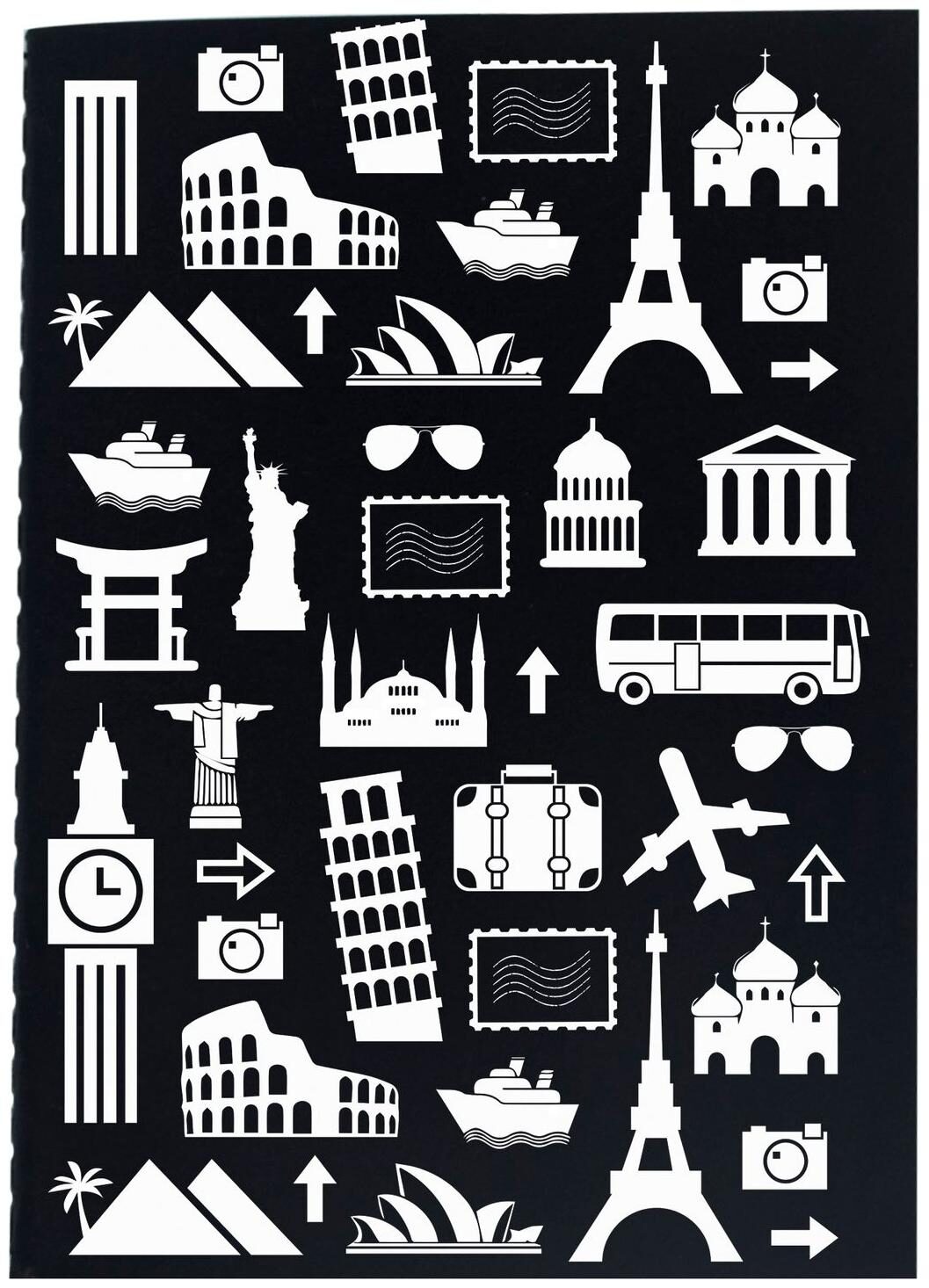 

The Crazy Me Retro Travel Black Thread Bound Notebook (A5)
