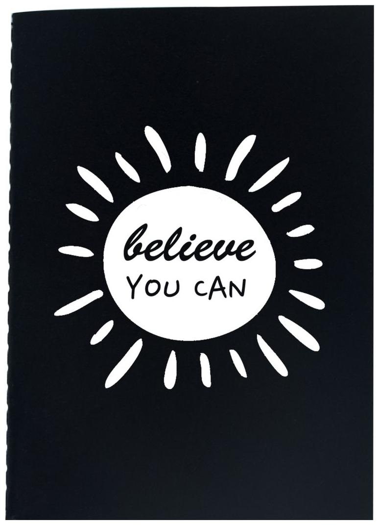 

The Crazy Me Believe You can White Black A5 thread bound Diary