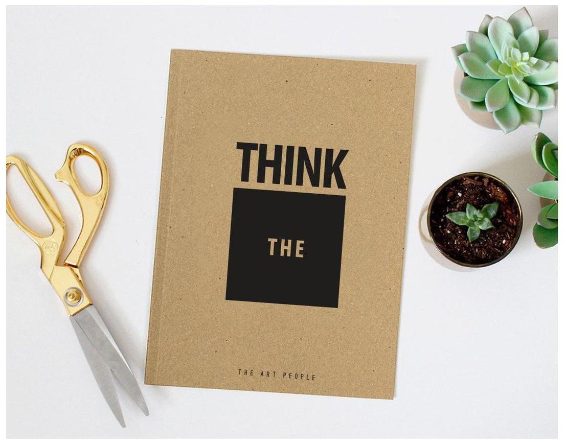 

Think Outside The Box Brown Plain Notebook Travel Handmade Paper Diary (120 Pages 90gsm)