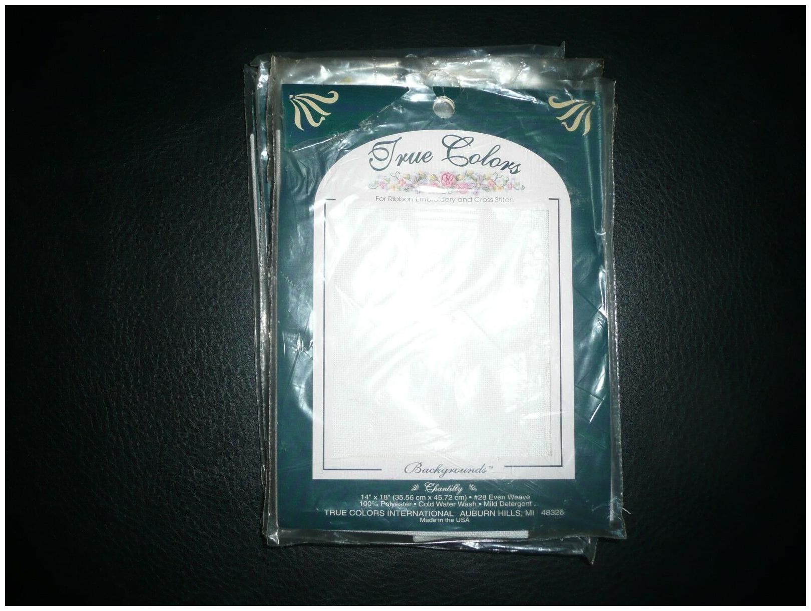 

Unopened True Colors Backgrounds - Ribbon embroidery Cross Stitch - 14 x18