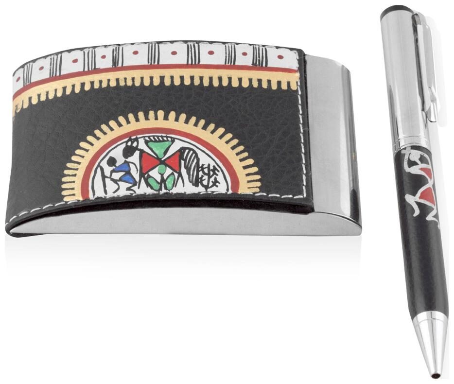 

Vareesha Ethnic Pen With Visiting Card Holder