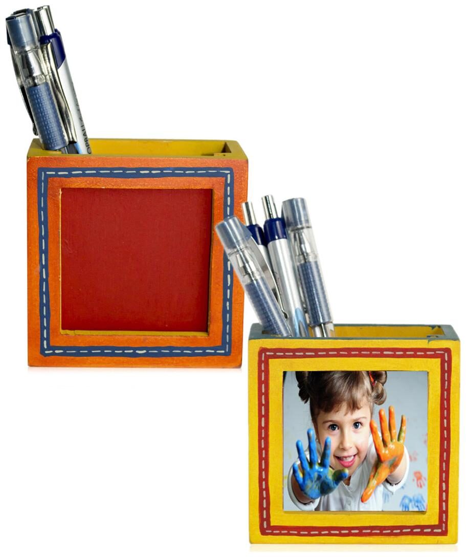 

Vareesha Wooden Photo Pen Stands Set Of Two