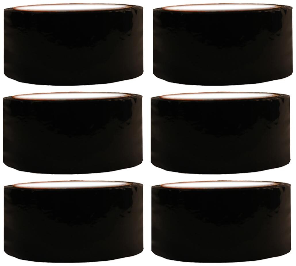 

VCR Black Floor Marking Tape - 23 Meters in Length 48mm 2 Width - 6 Rolls Per Pack