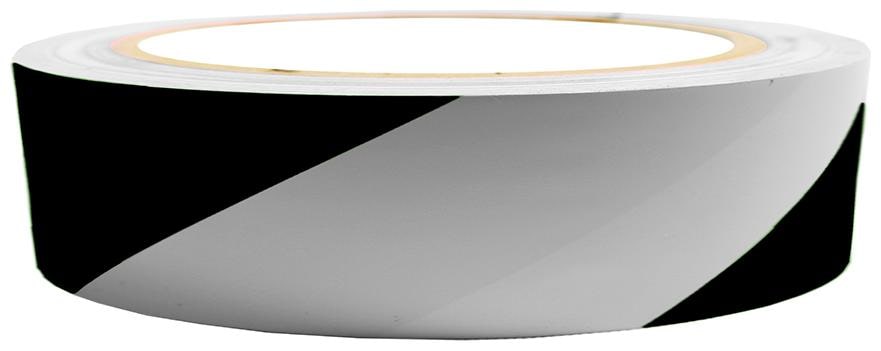 

VCR Black White Floor Marking Tape - 23 Meters in Length 24mm 1 Width - 12 Rolls Per Pack