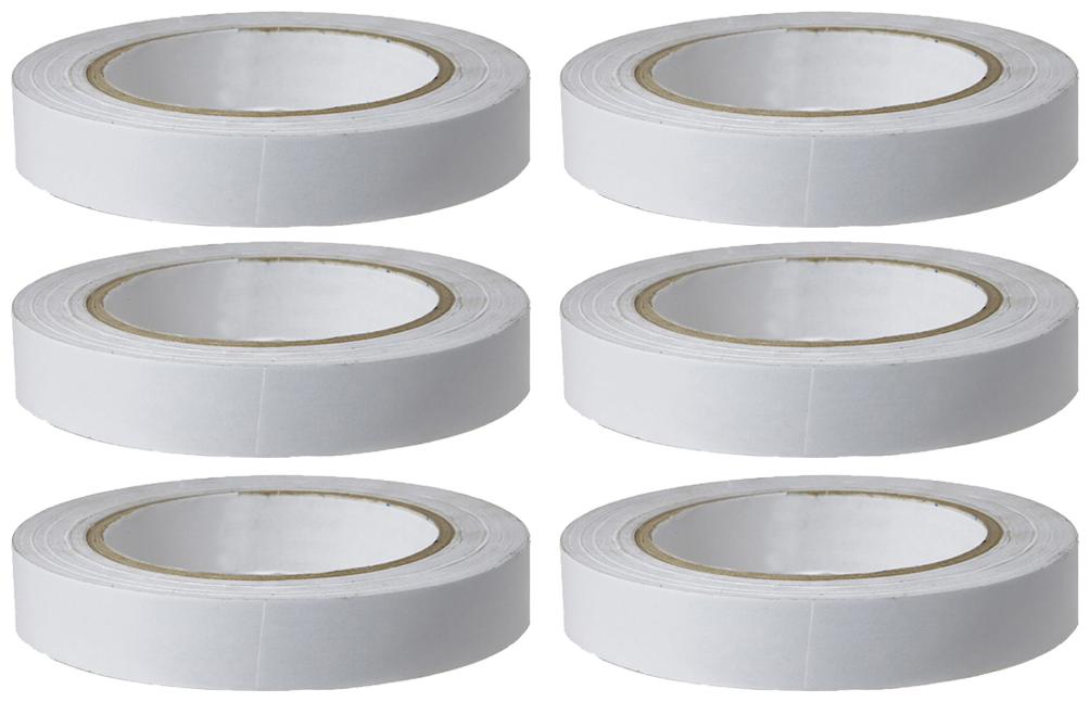 

VCR Double Side Tissue Tape - 10 Meters in Length - 06mm 0 25 Width - 6 Rolls Per Pack