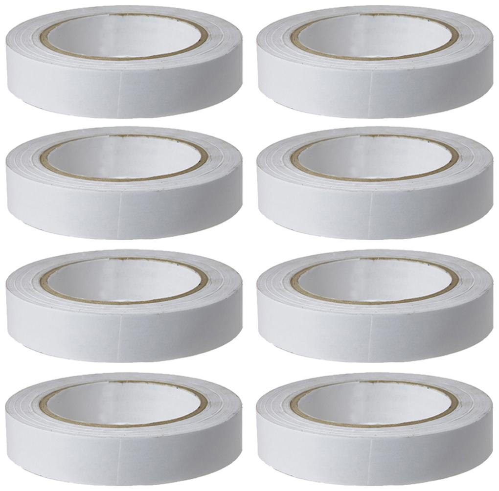 

VCR Double Side Tissue Tape - 10 Meters in Length - 18mm 0 75 Width - 8 Rolls Per Pack