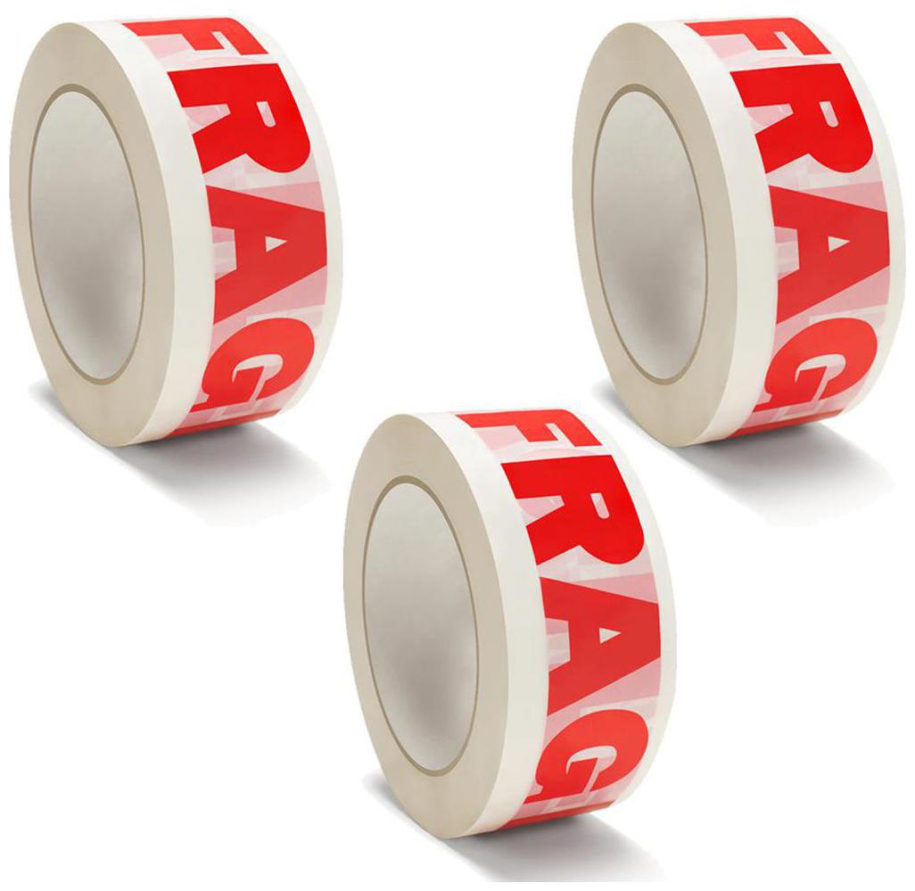 

VCR Fragile Tape (Handle with Care) - 65 Meters in Length - 48mm 2 Width - 3 Rolls Per Pack