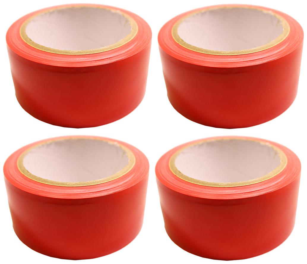 

VCR Red Floor Marking Tape - 23 Meters in Length 72mm 3 Width - 4 Rolls Per Pack