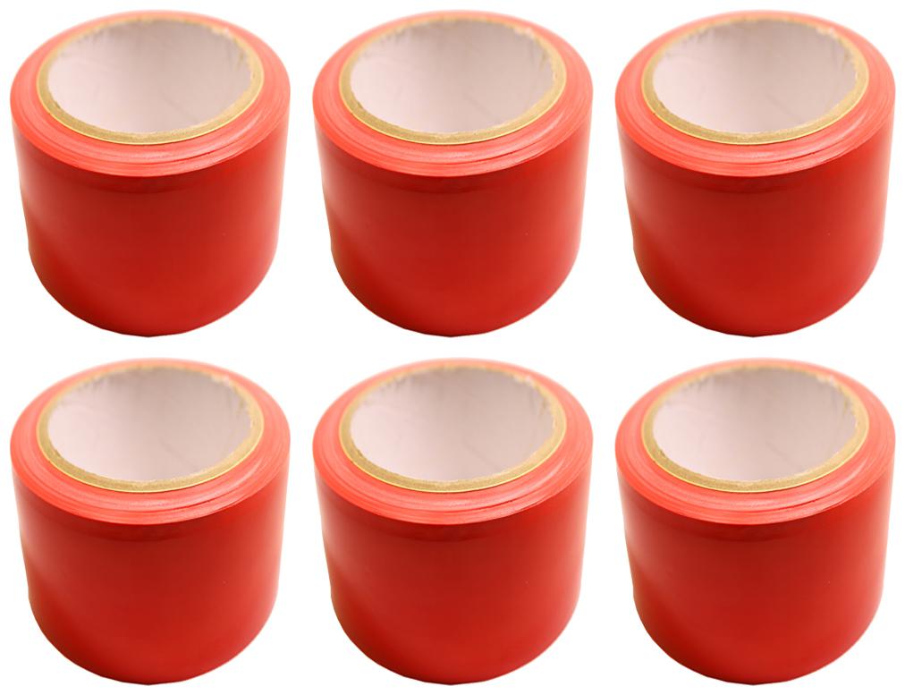 

VCR Red Floor Marking Tape - 23 Meters in Length 96mm 4 Width - 6 Rolls Per Pack