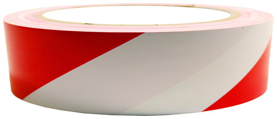

VCR Red White Floor Marking Tape - 23 Meters in Length 24mm 1 Width - 24 Rolls Per Pack