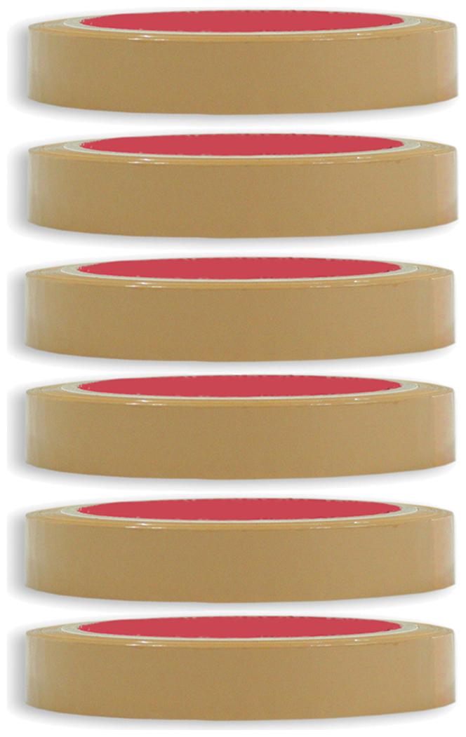 

VCR Self Adhesive Brown Cello Tape - 65 Meters in Length - 12mm 0 5 Width - 6 Rolls Per Pack