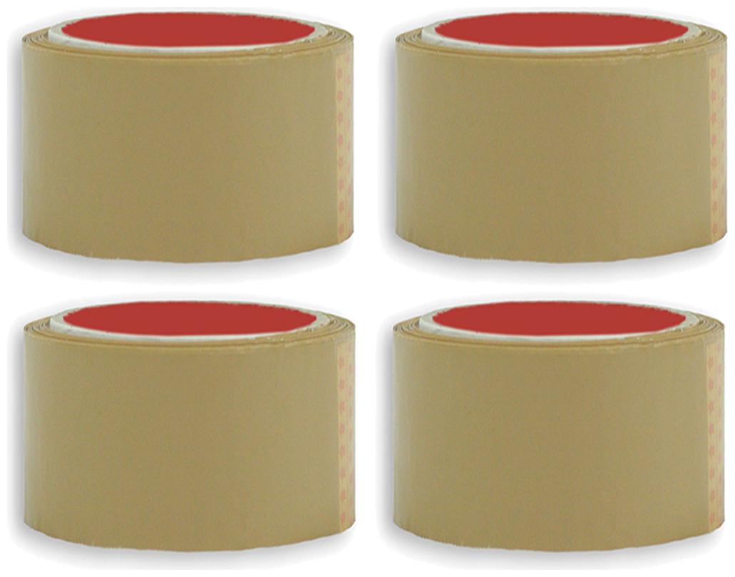 

VCR Self Adhesive Brown Cello Tape - 300 Meters In Length - 72mm 3 Width - 4 Rolls Per Pack
