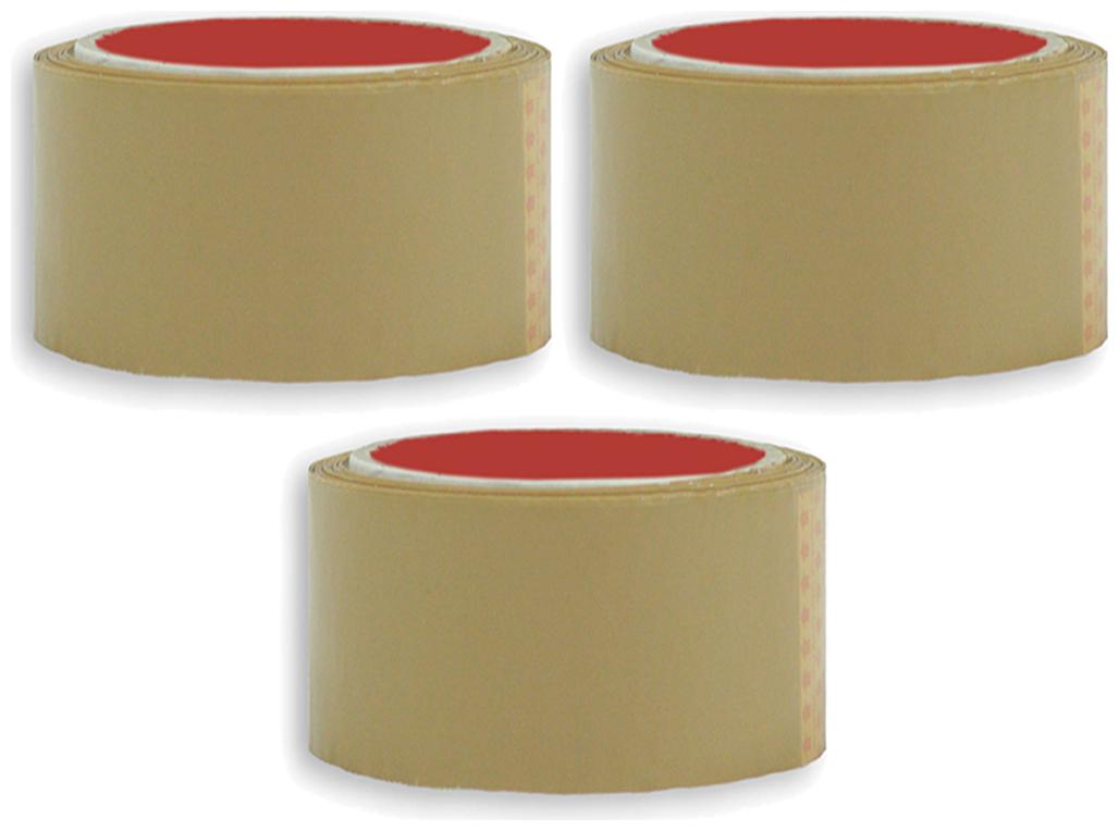 

VCR Self Adhesive Brown Cello Tape - 65 Meters in Length - 60mm 2 5 Width - 3 Rolls Per Pack