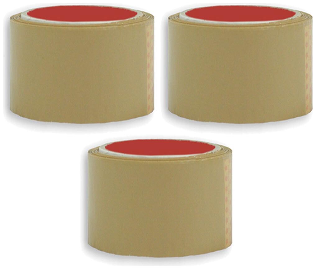 

VCR Self Adhesive Brown Cello Tape - 65 Meters in Length - 96mm 4 Width - 3 Rolls Per Pack