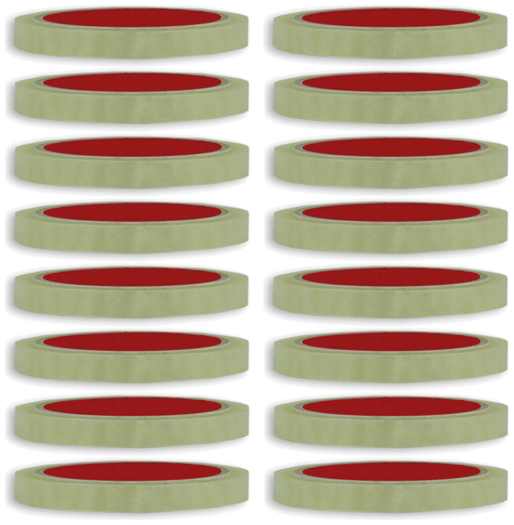 

VCR Self Adhesive Transparent Cello Tape - 65 Meters in Length - 18mm 0 75 Width - 16 Rolls Per Pack