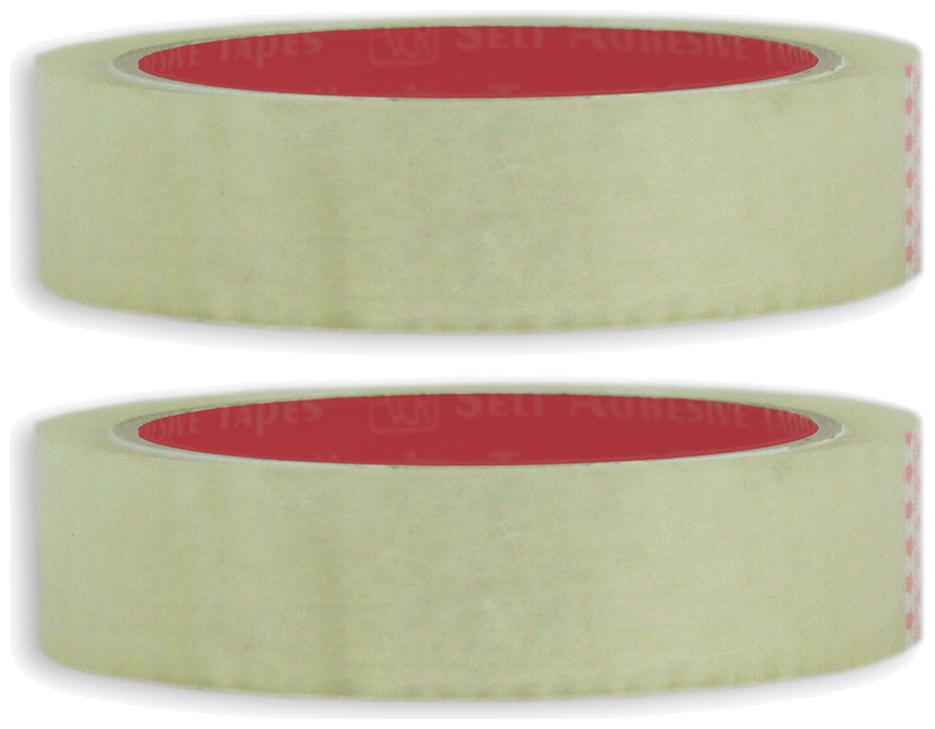 

VCR Self Adhesive Transparent Cello Tape - 65 Meters in Length - 36mm 1 5 Width - 2 Rolls Per Pack