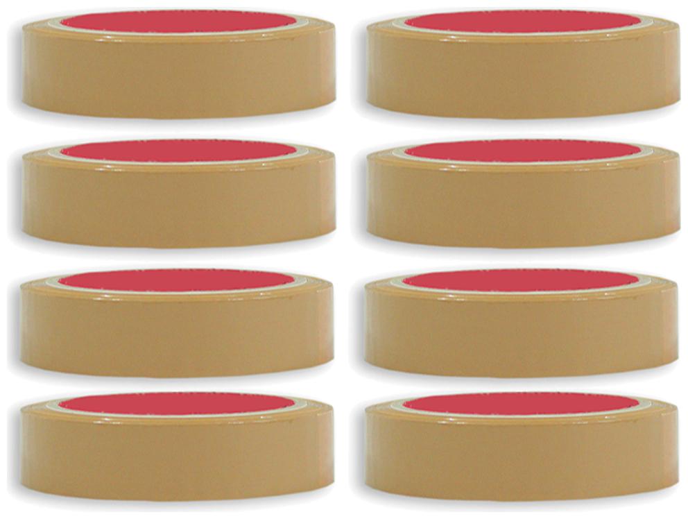 

VCR Self Adhesive Brown Cello Tape - 65 Meters in Length - 18mm 0 75 Width - 8 Rolls Per Pack