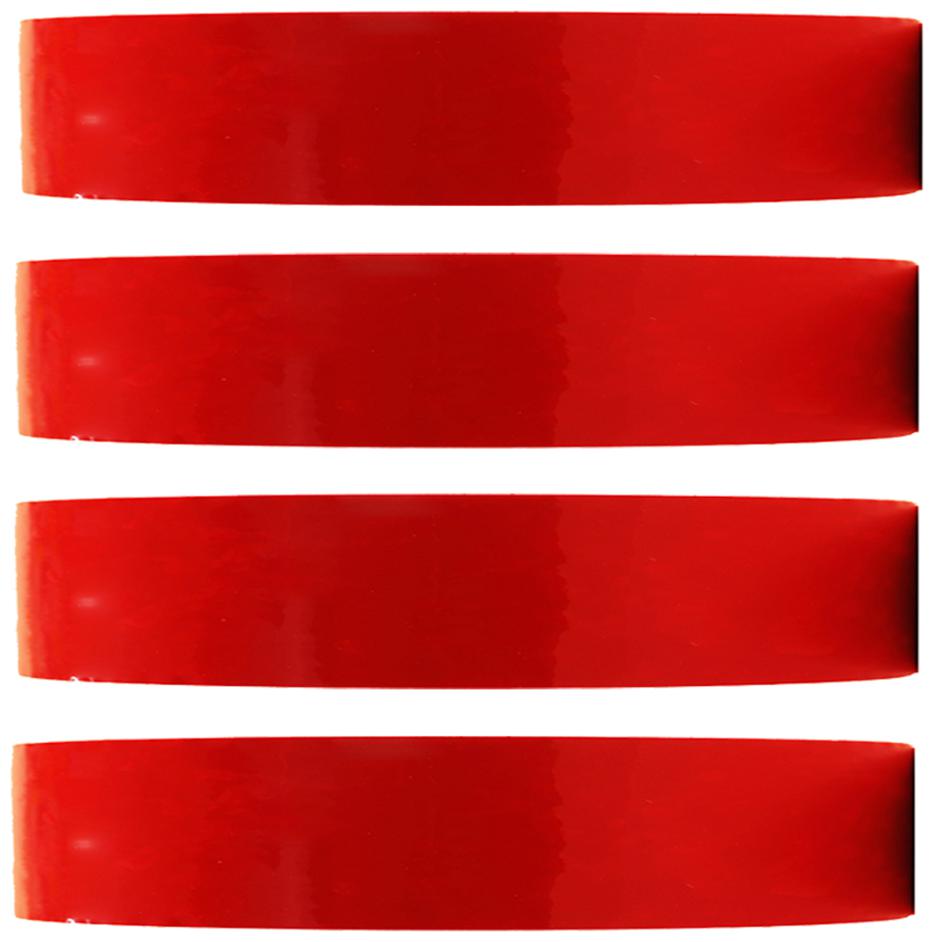 

VCR Red Color Tape - 50 Meters in Length - 18mm 0 75 Width - 4 Rolls Per Pack